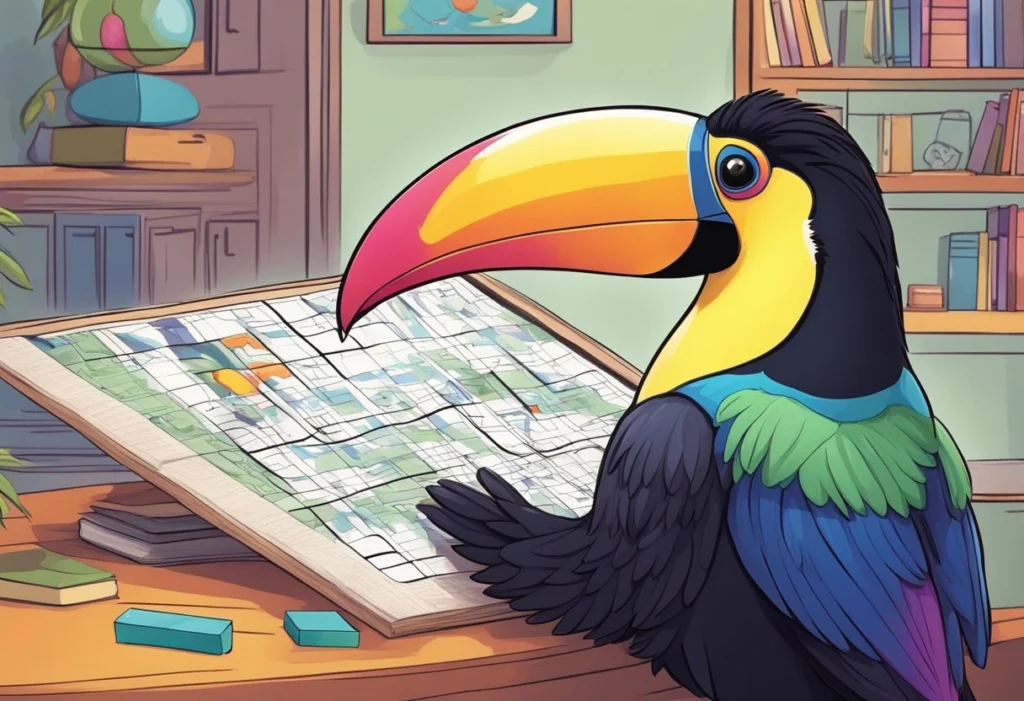 Cartoon toucan from an animated comedy series crossword answer