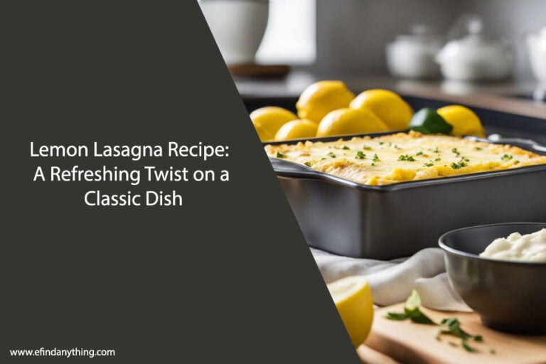 Lemon Lasagna Recipe