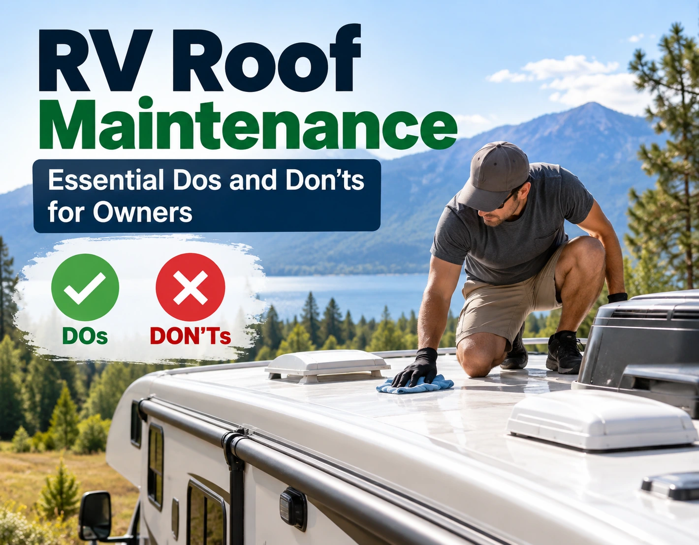 RV roof maintenance dos and don'ts for RV owners