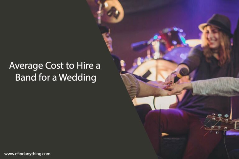 Average Cost to Hire a Band for a Wedding