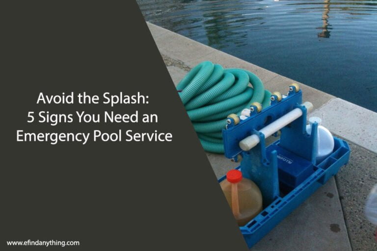 Avoid the Splash: 5 Signs You Need an Emergency Pool Service