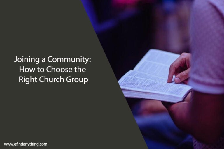 How to Choose the Right Church Group