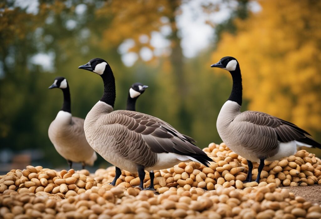 Can Canadian Geese Eat Peanuts