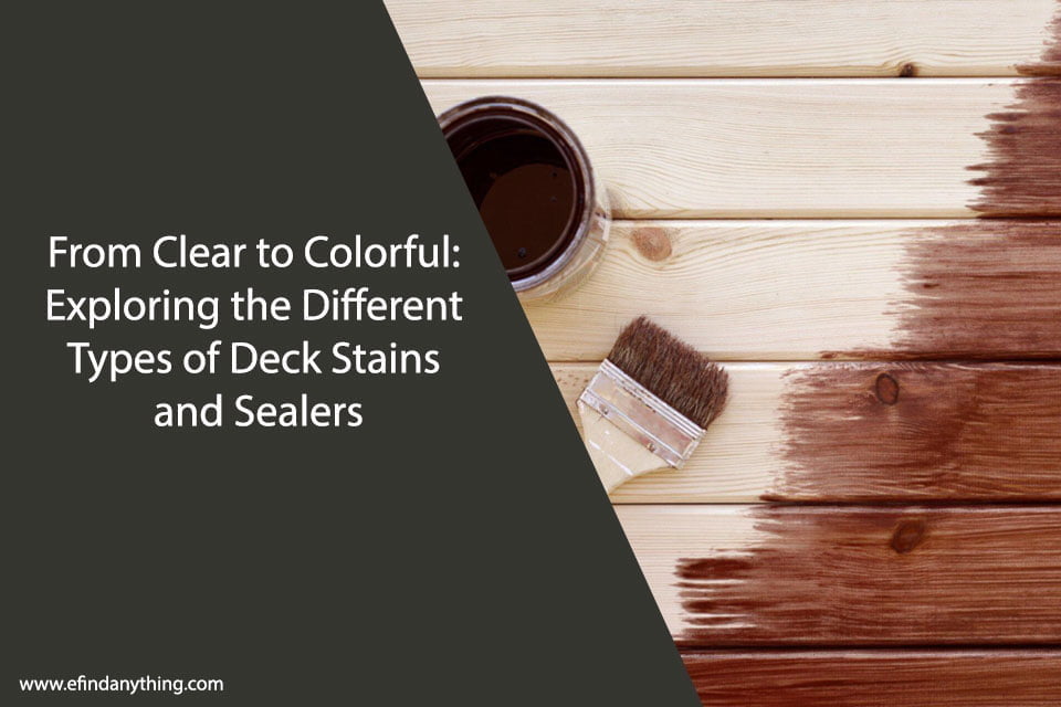 Deck Stains and Sealers