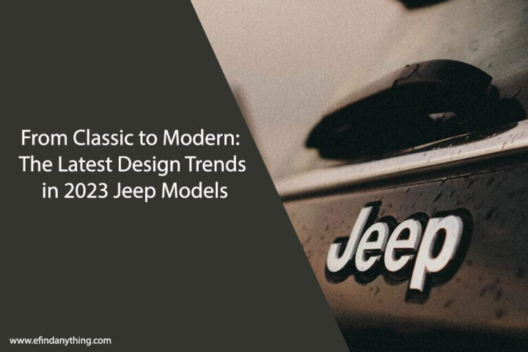 Design Trends in 2023 Jeep Models