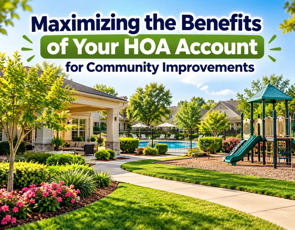 Maximizing the benefits of an HOA account for community improvements