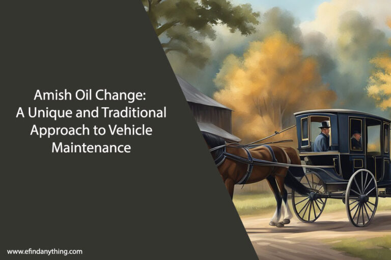 Amish Oil Change