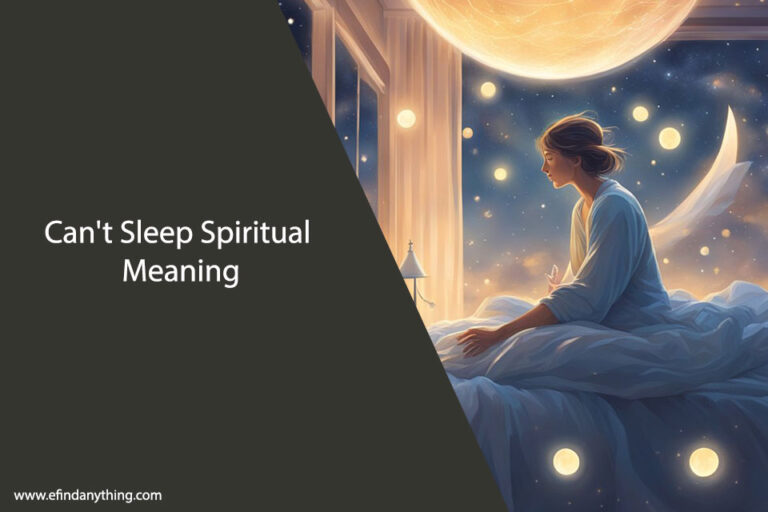 Can't Sleep Spiritual Meaning