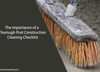 Construction Cleaning Checklist
