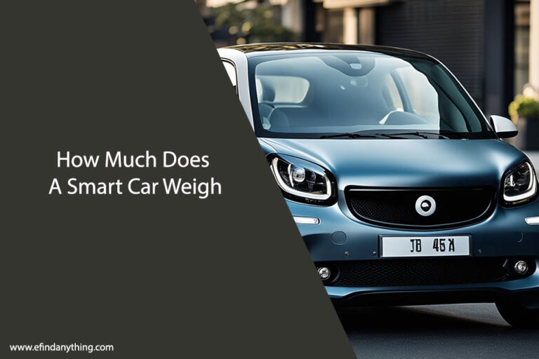 How Much Does A Smart Car Weigh
