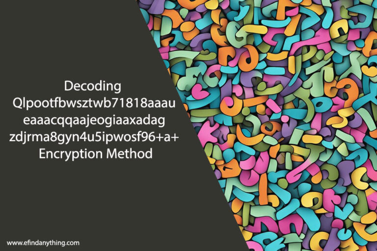 Decoding Qlpootfbwsztwb71818aaaueaaacqqaajeogiaaxadagzdjrma8gyn4u5ipwosf96+a+ Encryption Method