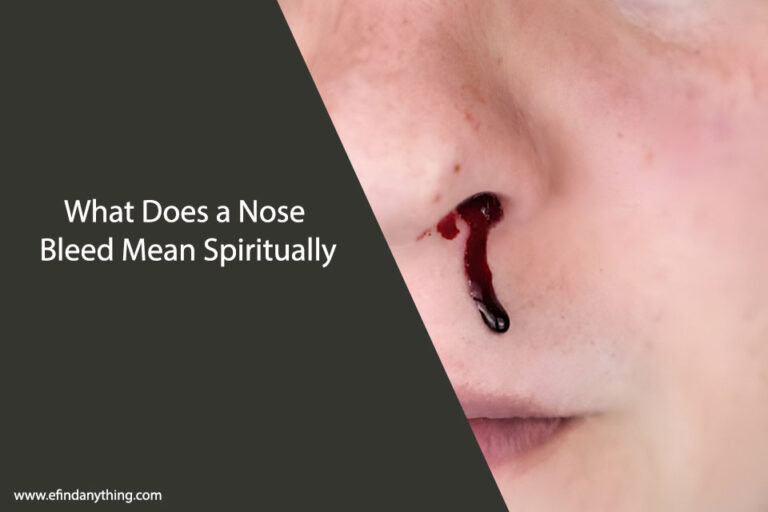 What Does a Nose Bleed Mean Spiritually