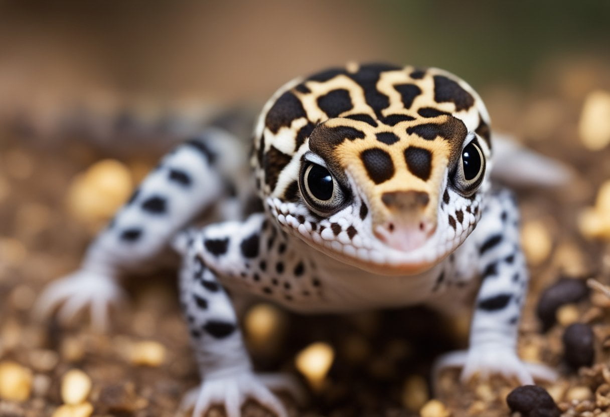 Image showcasing Can Baby Leopard Geckos Eat Big Crickets?