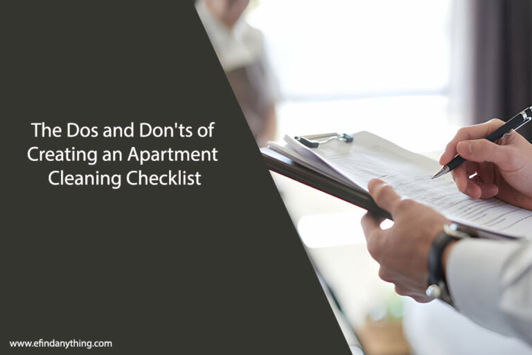 Apartment Cleaning Checklist