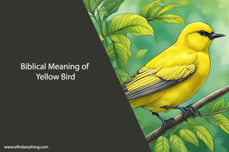 Biblical Meaning of Yellow Bird
