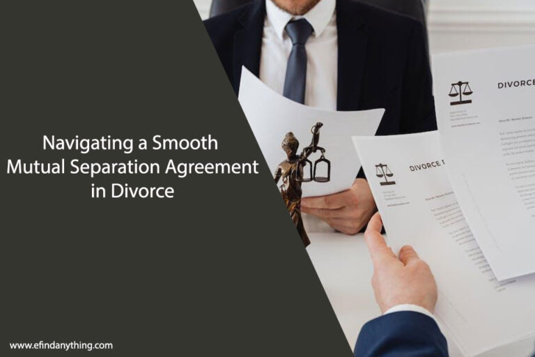 Mutual Separation Agreement in Divorce