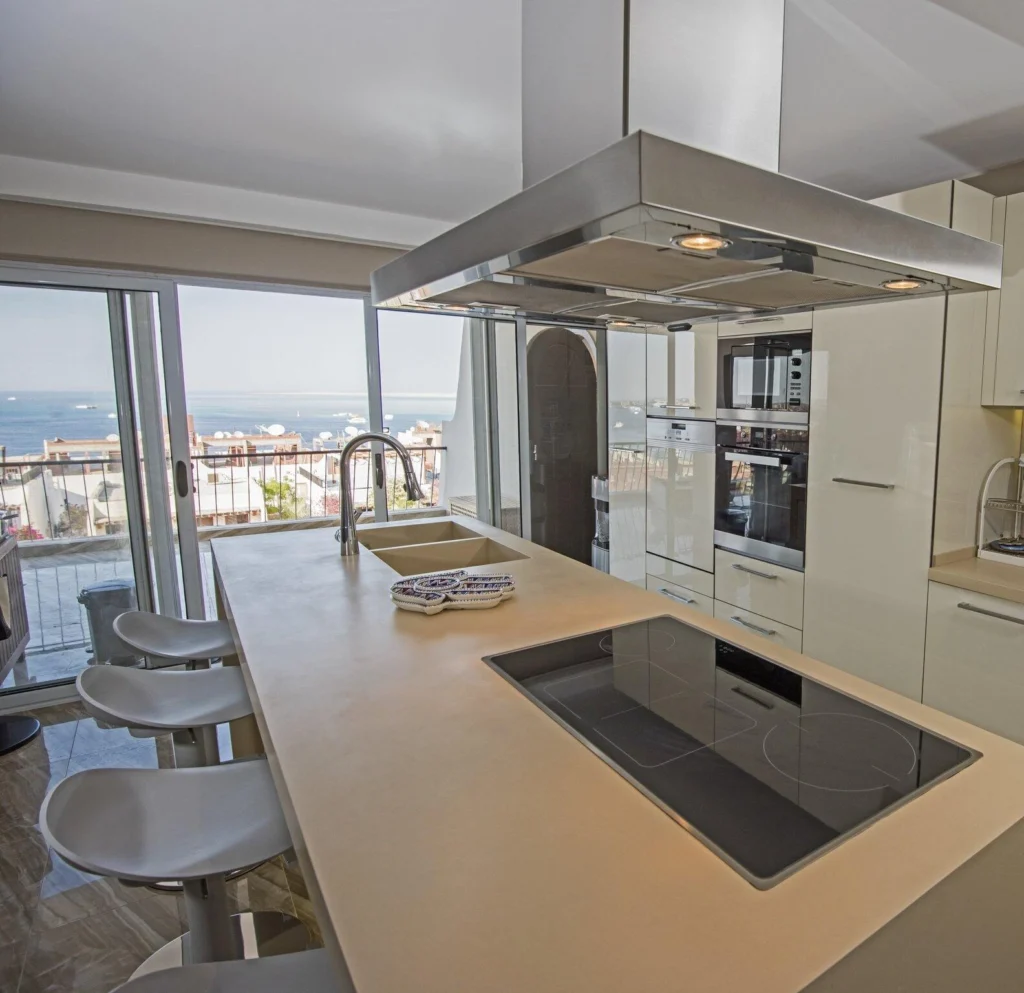 Professional commercial kitchen cleaning company sanitizing restaurant kitchen equipment for food safety and hygiene