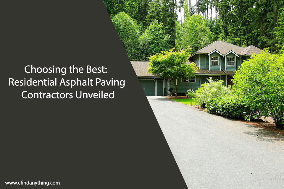 Residential Asphalt Paving Contractors