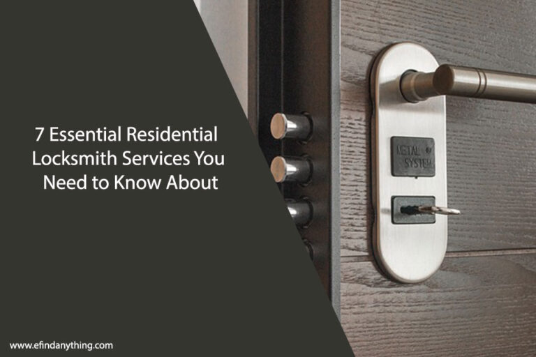 Residential Locksmith Services