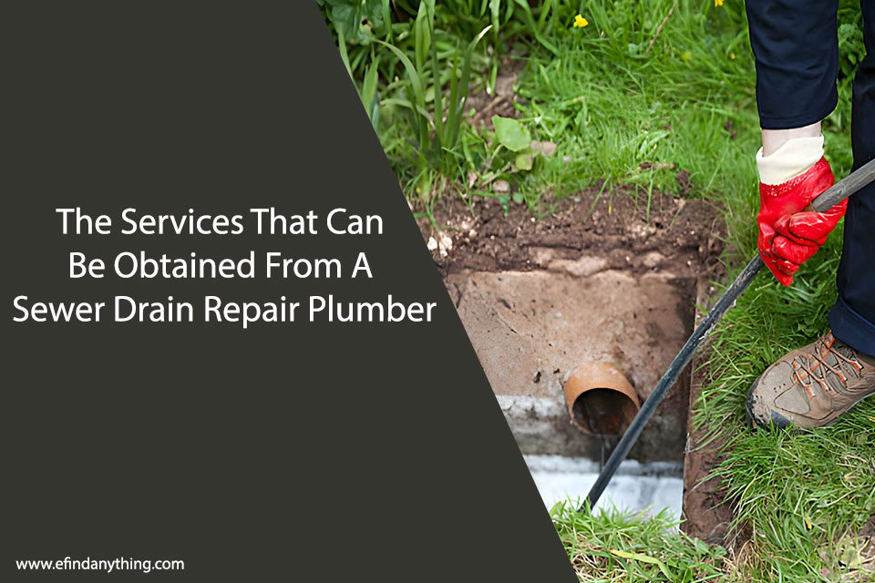 The Services That Can Be Obtained From A Sewer Drain Repair Plumber