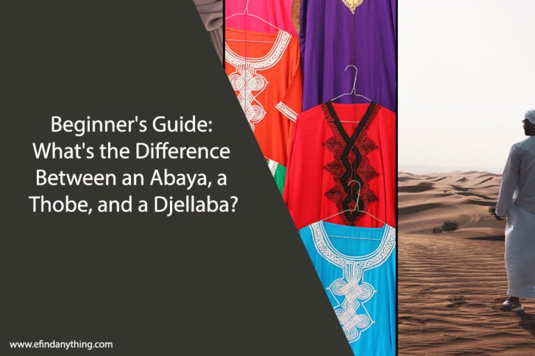 Abaya, a Thobe, and a Djellaba