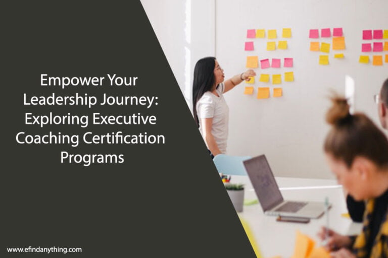 Executive Coaching Certification Programs