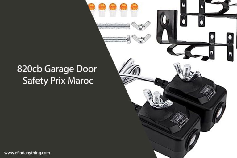 820cb Garage Door Safety Prix Maroc