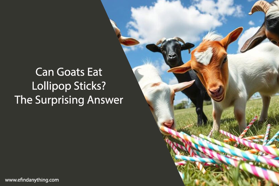 Can Goats Eat Lollipop Sticks
