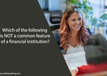 Which of the following is NOT a common feature of a financial institution?
