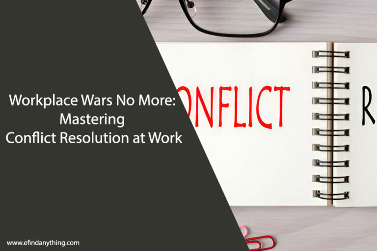 Mastering Conflict Resolution at Work