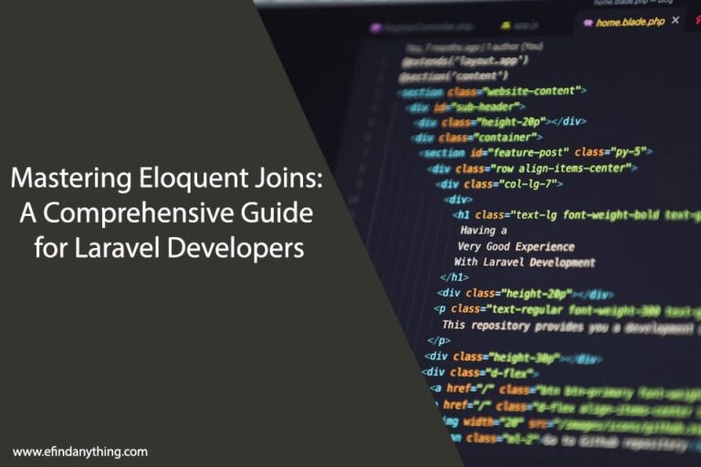 Mastering Eloquent Joins