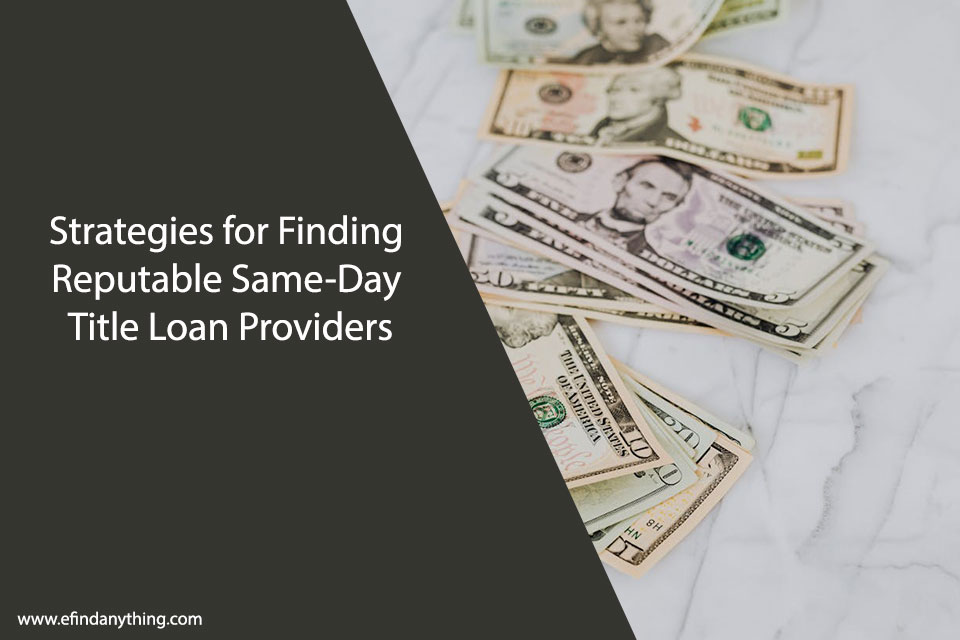 Same-Day Title Loan Providers