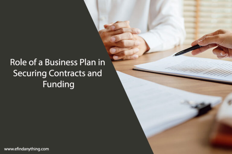 Business Plan for Contracts and Funding