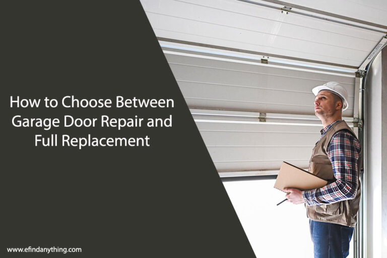 How to Choose Between Garage Door Repair and Full Replacement