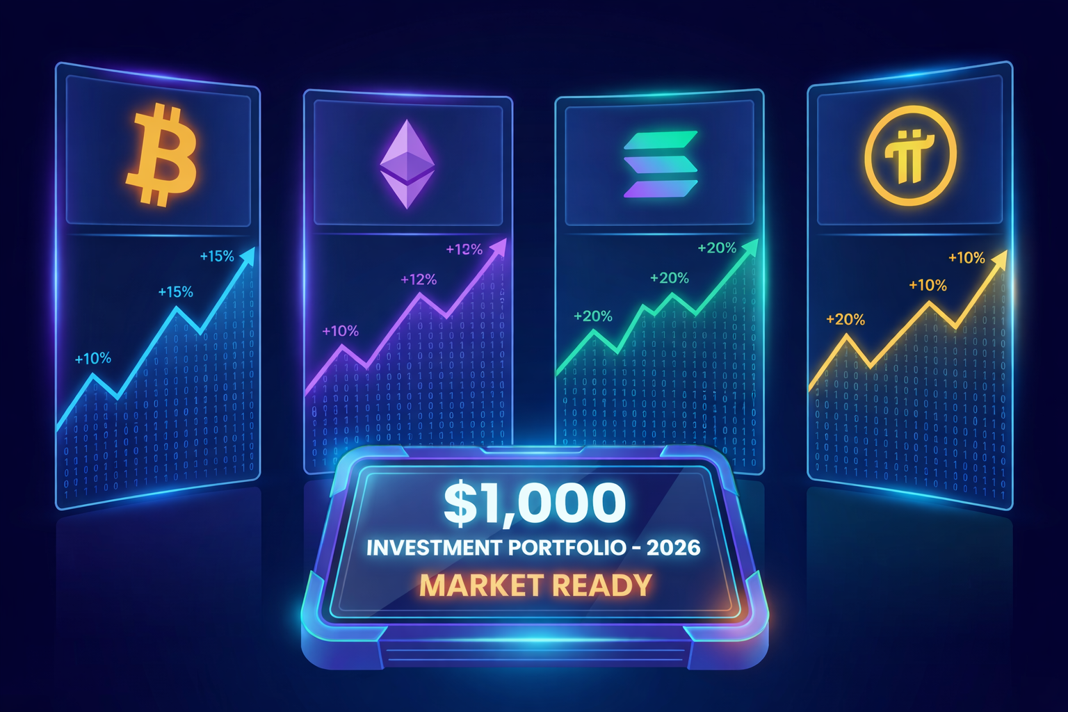 Only $1,000 to Invest? BTC, ETH, SOL, or Pi Network — Which Is the Best  Choice?