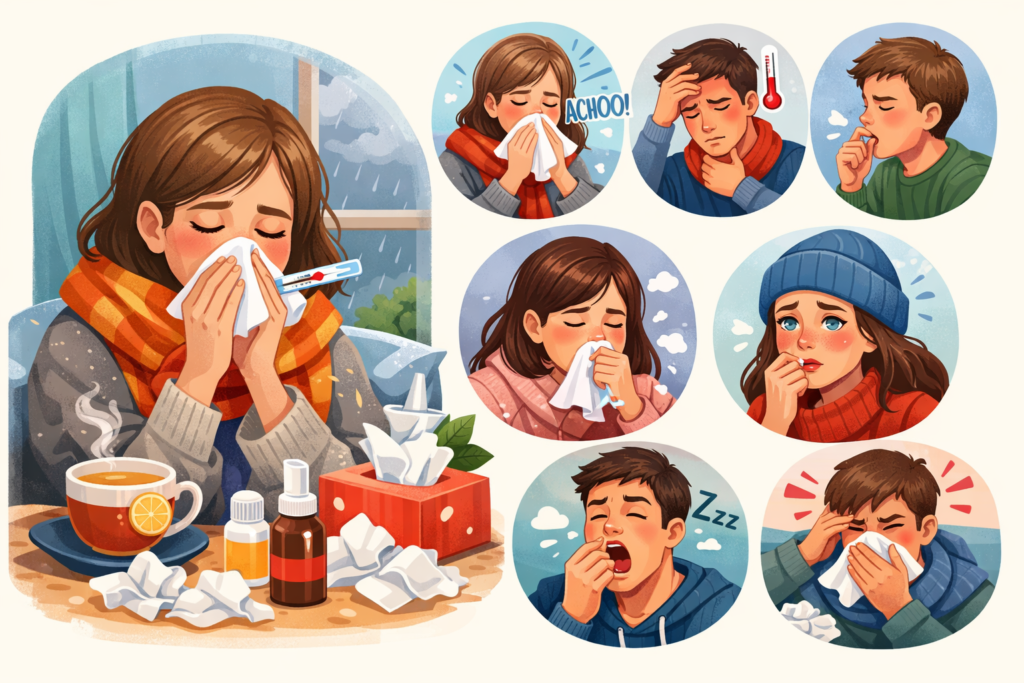 Signs of a cold