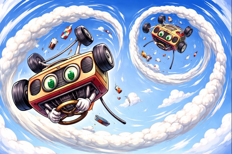 drivingmadio do a barrel roll 2 times