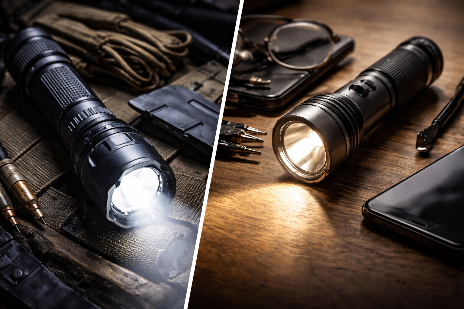 tactical flashlight vs regular flashlight