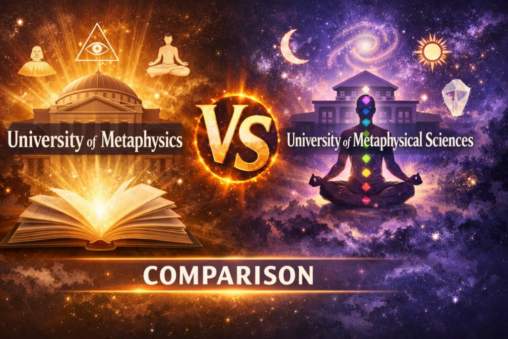University of Metaphysics vs University of Metaphysical Sciences comparison