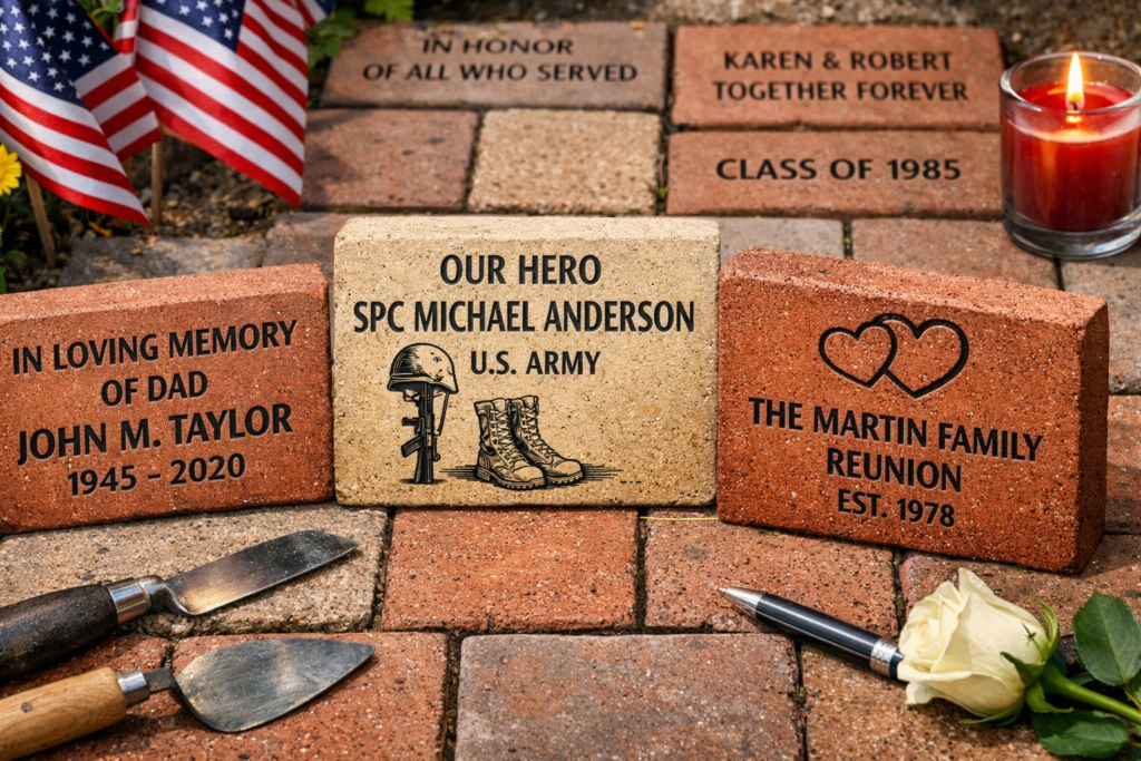 customized engraved bricks