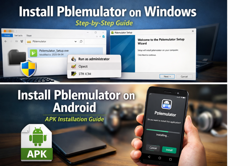 install pblemulator on windows step by step