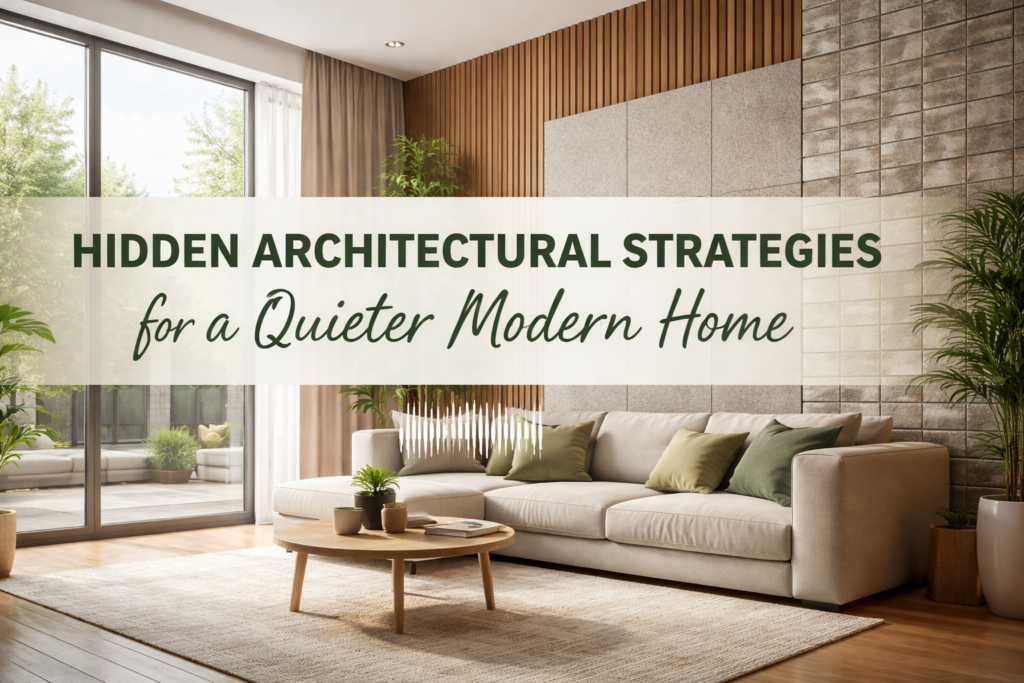 Hidden Architectural Strategies for a Quieter Modern Home