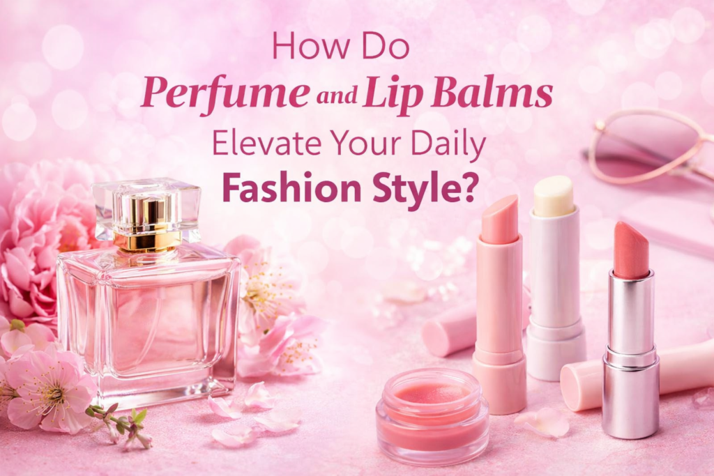 perfume and lip balms elevate your daily fashion style