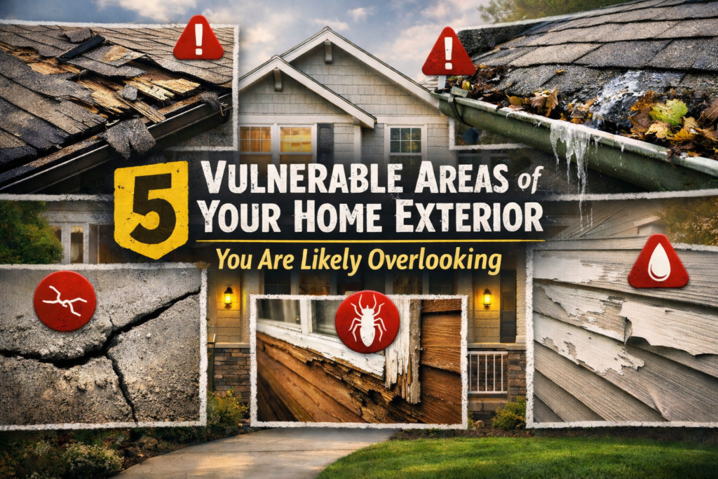vulnerable areas of your home exterior