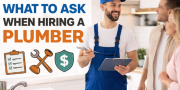 Plumber consultation in a modern kitchen