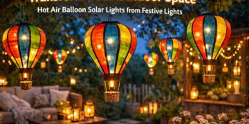 hot air balloon solar lights