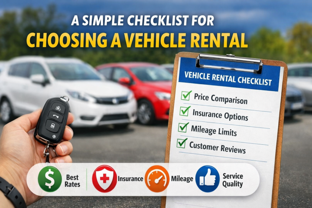 vehicle rental checklist