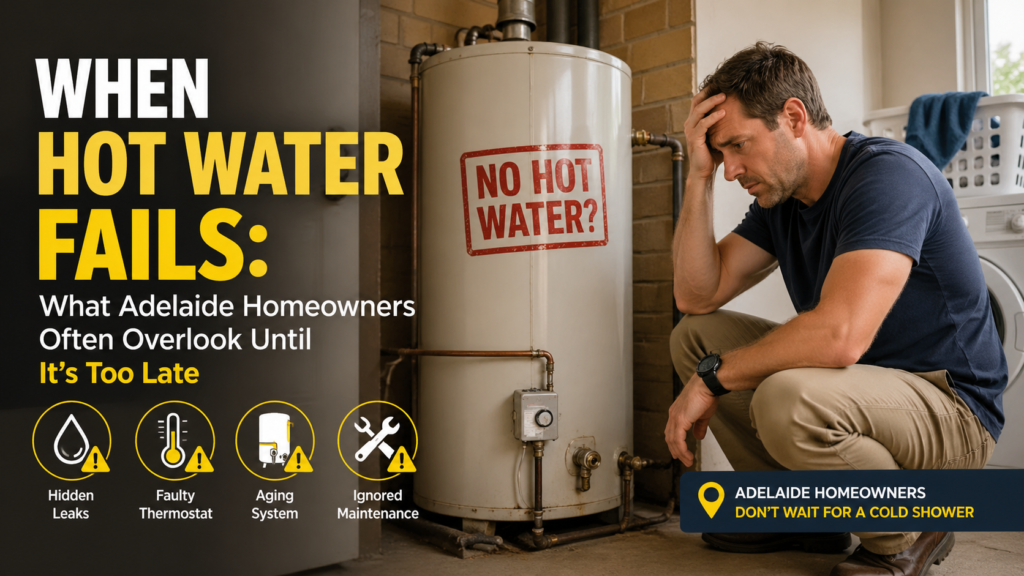 hot water fails Adelaide