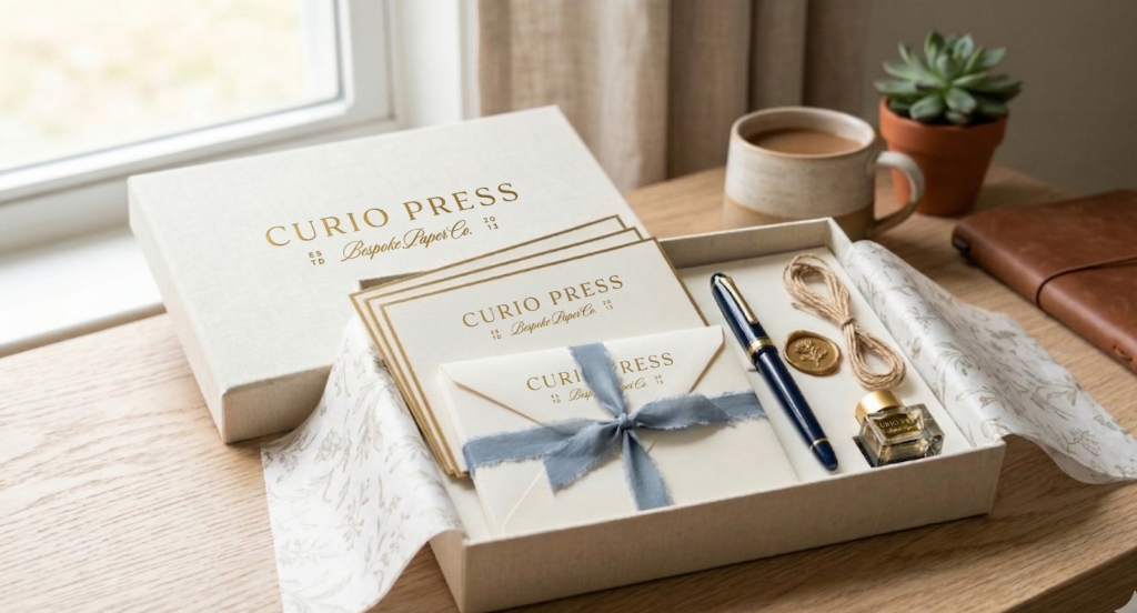 personalized stationery gift box ideas