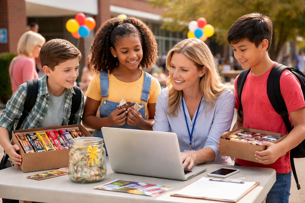 online candy bar fundraisers for schools